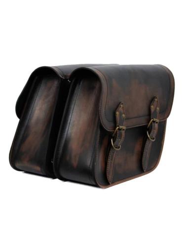 APACHE VINTAGE LEATHER SADDLEBAGS