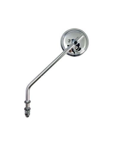 MIRROR ROUND 3" CHROME LONG STEEM HARLEY MOTORCYCLES