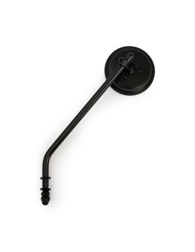 MIROIR ROND 3" NOIR LONG MÂT POUR HARLEY