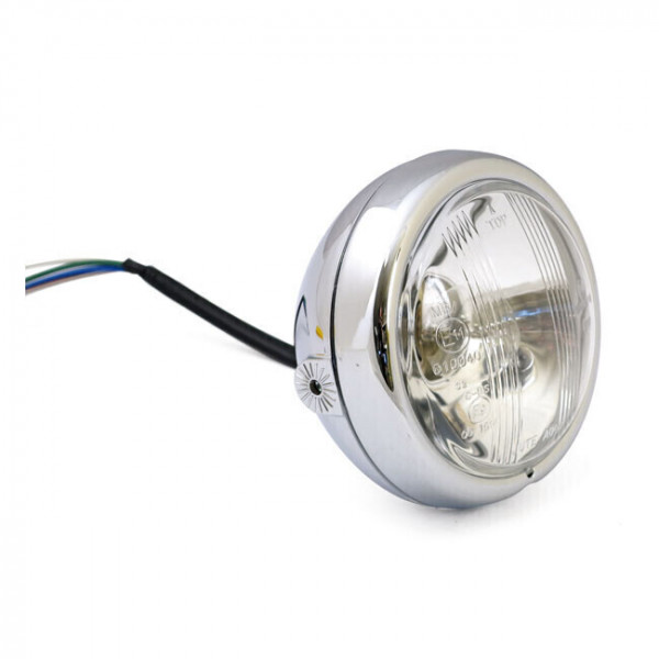 ROVER CENTRAL HEADLAMP 4-1/2 CHROME APPROVED
