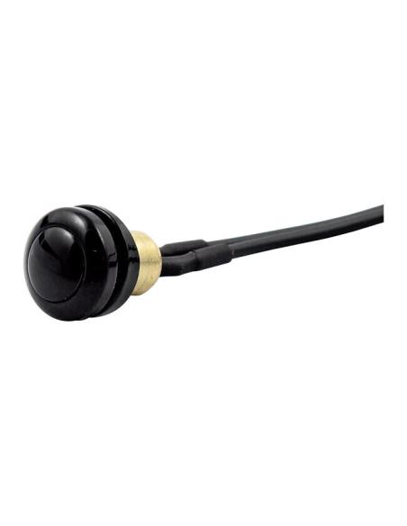 BOUTON POUSSOIR ENCASTRÉ NOIR