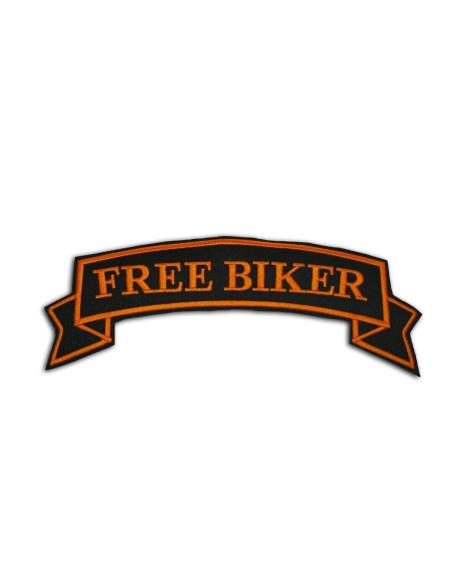 LARGE PATCH FREE BIKER ORANGE / BLACK 9 X 26