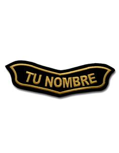 EAGEL BECK GOLD WHIT YOUR NAME PATCH 11X3 CM