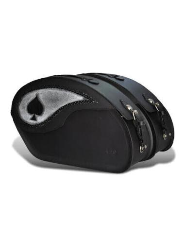 RIGID LEATHER SADDLEBAG VENDETTA AS DE PICAS