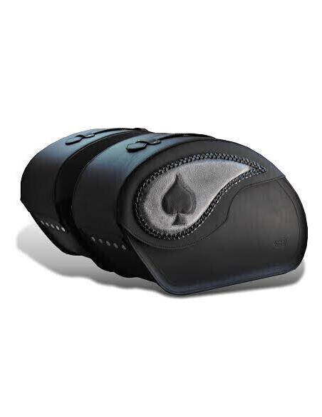 RIGID LEATHER SADDLEBAG VENDETTA AS DE PICAS