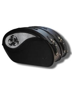 SADDLEBAG DE COURO RÍGIDO VENDETTA TRIBAL SEM FECHAS
