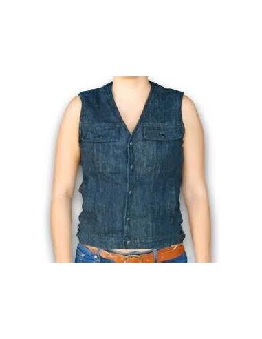 Acquista Gilet Femminile Elasticizzato in Denim a prezzo scontato