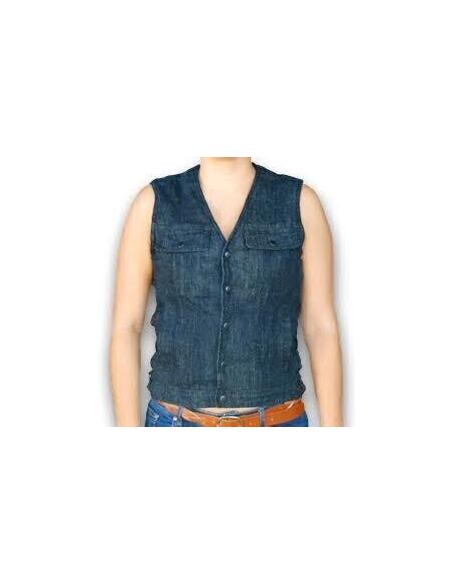 Acquista Gilet Femminile Elasticizzato in Denim a prezzo scontato