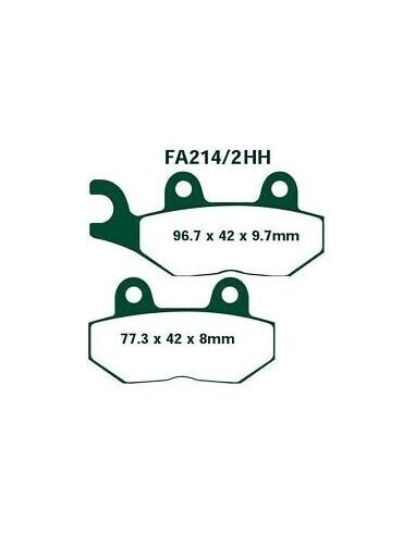 Comprar Pastillas De Freno Trasera Sinterizada Fa214/2Hh a precio de oferta