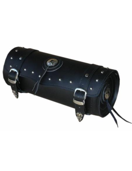 LARGE LEATHER TRIKE CLASSIC ROLL WITH STUDS
