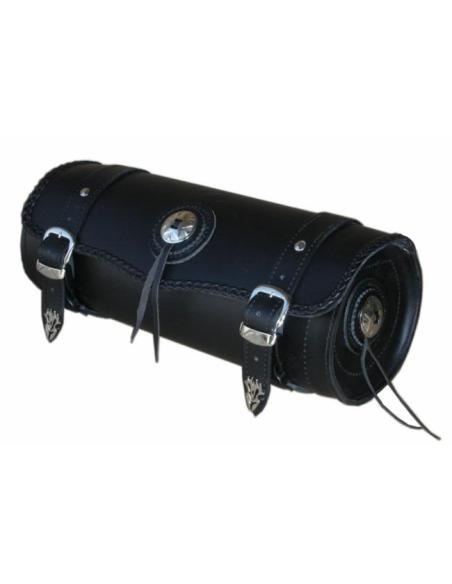 Comprar Rulo Grande De Cuero Trikes Con Trenzado Y Concho a precio de oferta