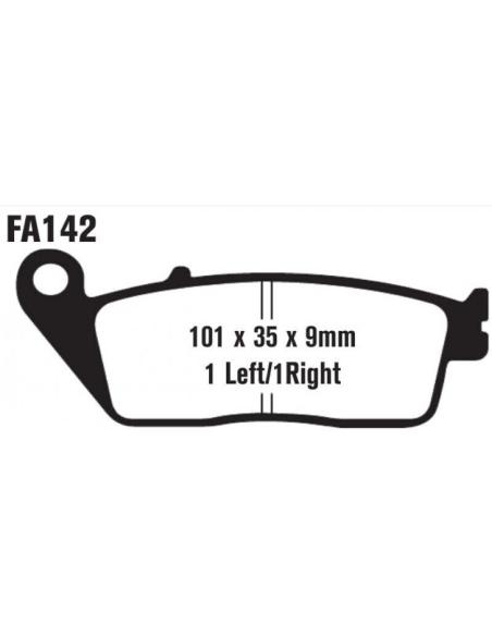 PASTILHAS DE FREIO DIANTEIRAS SINTERED FA142HH