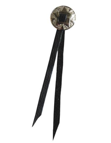 Comprar Concho Cromado Mediano Con Fleco De Cuero a precio de oferta