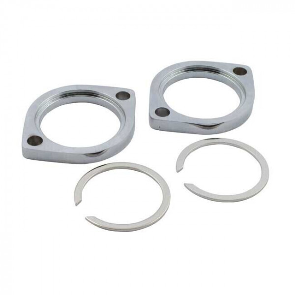 CHROME-PLATED EXHAUST RETAINING RING FOR HD