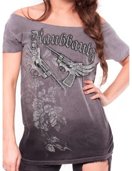 T-SHIRT "BIKER COULTURE" RAUHBAUTZ POUR FEMME