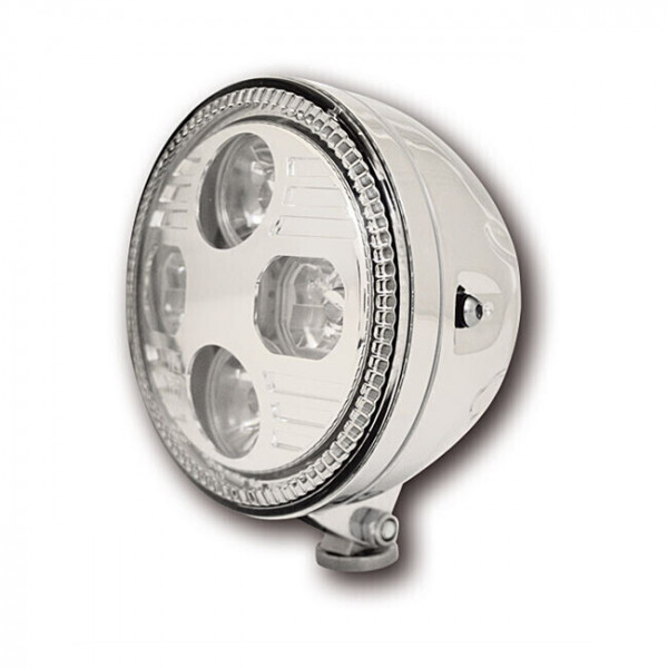 ATLANTA CENTRAL LED HEADLAMP, CHROME-PLATED, LOWER ANCHORAGE - APPROVED