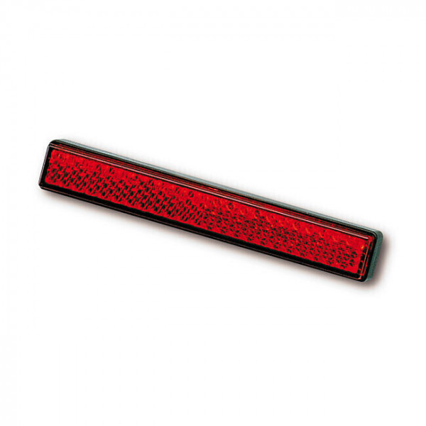 REFLECTOR RED E-MARK  100X13MM WITH SELF ADHESIVE TAPE
