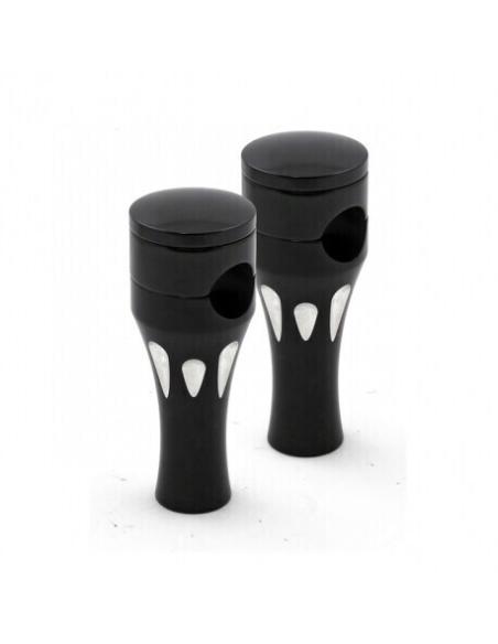 BLACK ALUMINIUM RISER SET TALON 3" (10CM)