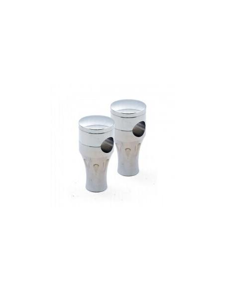 TOURELLES EN ALUMINIUM CHROMÉ TALON 3" (7,5CM)