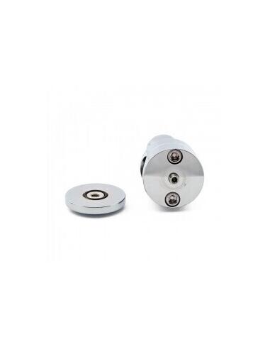 TOURELLES EN ALUMINIUM CHROMÉ TALON 3" (7,5CM)