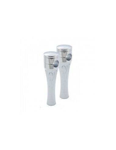 TOURELLES EN ALUMINIUM CHROMÉ TALON 6" (15CM)