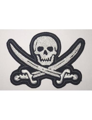 PATCH PIRATAS PARA SEMPRE 11 X 7,5 CM