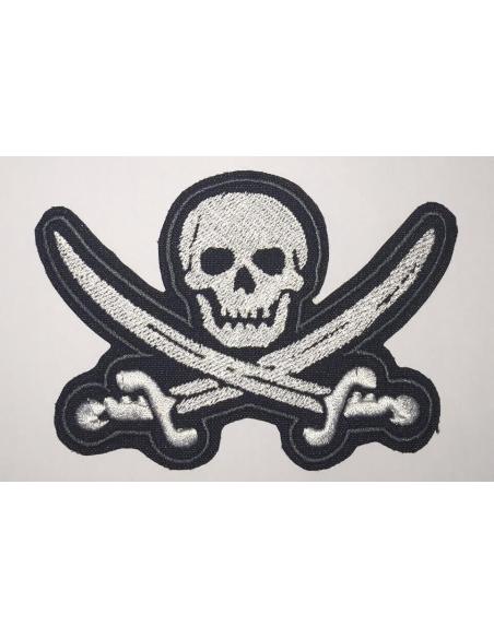 PATCH PIRATAS PARA SEMPRE 11 X 7,5 CM
