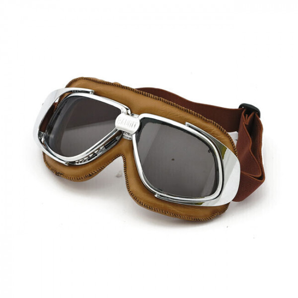 BANDIT CLASSIC GOGGLES REPLICA LEATHER BROWN SMOKED LENS