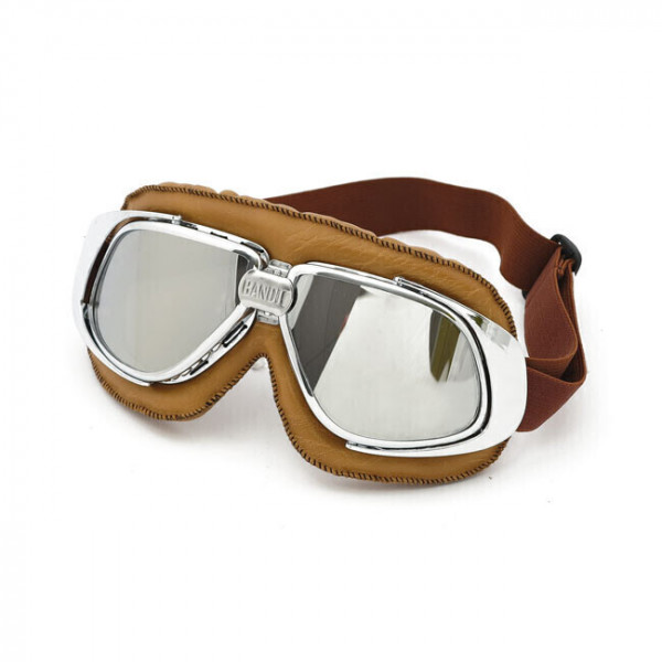 BANDIT CLASSIC GOGGLES REPLICA LEATHER BROWN MIRROR LENS