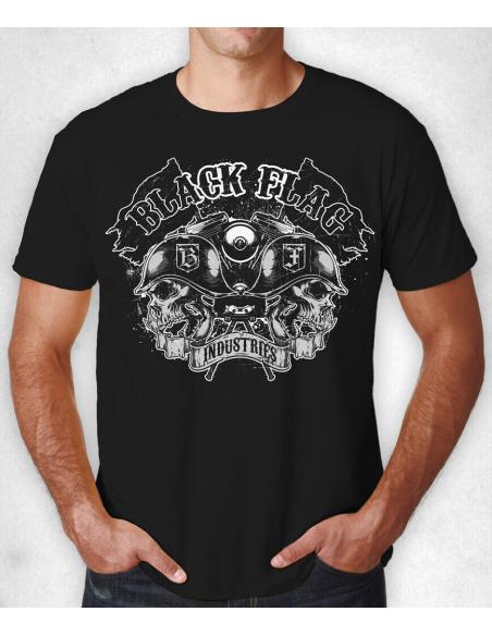 Acquista Offerta!! Maglietta Nera "Black Flag Industries" a prezzo scontato
