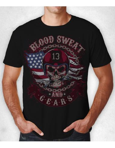 OFFRE¡¡¡ T-SHIRT NOIR "BLOOD SWEAT & GEAR".