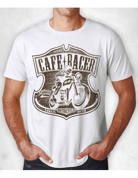 Acquista Offerta!! Maglietta Bianca "Cafe Racer 1970" a prezzo scontato