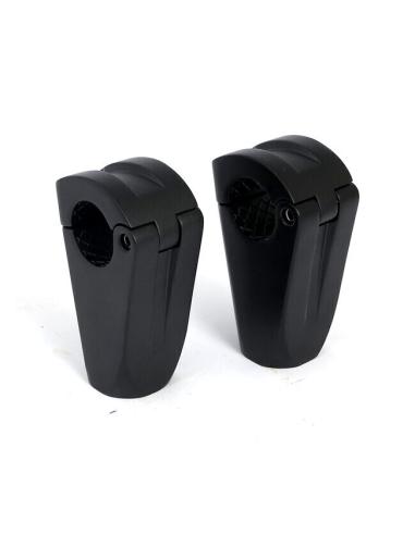 BLACK SPARTICAN RISERS, 6.5CM 32MM HANDLEBAR