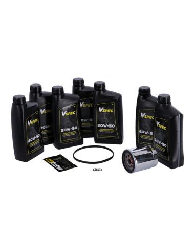 SYNTHETIC OIL AND CHROME FILTER SERVICE PACK FOR HD 17-UP TOURING