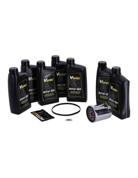 Comprar Pack Servicio Aceite Sintetico Y Filtro Cromado Hd 17-Up Touring a precio de oferta