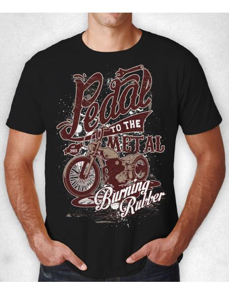OFFER¡¡¡ BLACK T-SHIRT "PEDAL TO THE METAL".