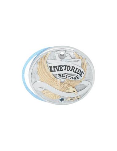 Comprar Tapa De Encendido Live To Ride Cromo/Oro Xl 86-03 a precio de oferta