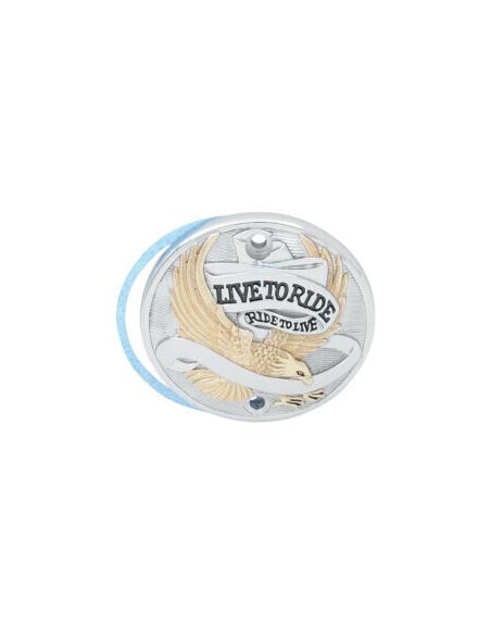Comprar Tapa De Encendido Live To Ride Cromo/Oro Xl 86-03 a precio de oferta