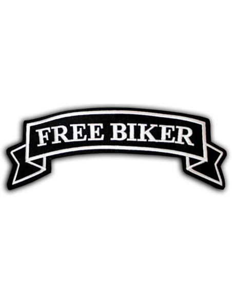 FREE BIKER BIG PATCH 9 X 26 APROX WHITE