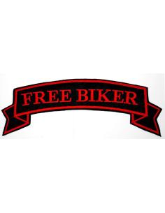 PEQUENO PATCH MOTOCICLISTA LIVRE VERMELHO 3 X 10