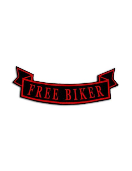 LARGE PATCH FREE BIKER RED / BLACK 9 X 26 - BOTTOM