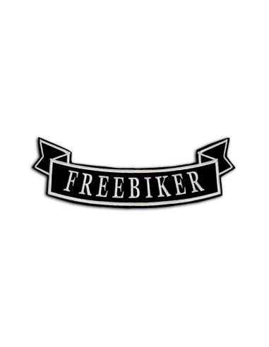 GRANDE PATCH FREE BIKER BRANCO / PRETO 9 X 26 - INFERIOR