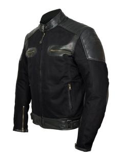 Comprar Chaqueta "Daytona" De Vaquero Negro Y Piel Tri-Capa a precio de oferta