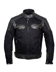 Comprar Chaqueta "Daytona" De Vaquero Negro Y Piel Tri-Capa a precio de oferta 2