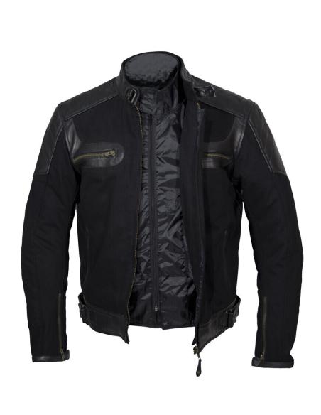DENIM AND LEATHER JACKET "DAYTONA" WIHT CE PROTECTIOS