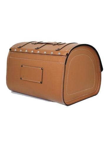 MALLE DE CUIR KIVIR BASIC CAMEL