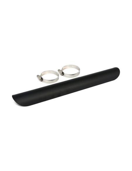 Acquista Paracalore "Plain" 35Cm Nero Per Tubo Di Scarico 45Mm a prezzo scontato