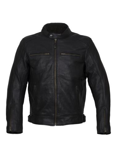 Acquista Giacca In Pelle Traforata Hollister Race Con Membrana Impermeabile a prezzo scontato