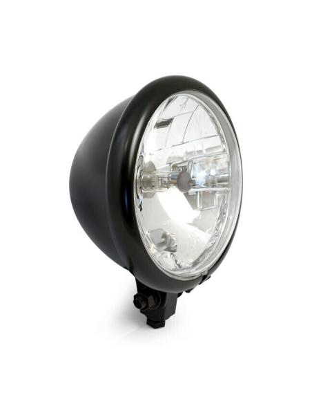 FAROL CENTRAL "MORCEGO" PRETO 5-3/4" LENTE PRISMA APROVADA