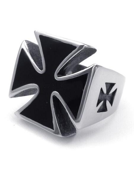 Iron Cross Ring Surgical Steel